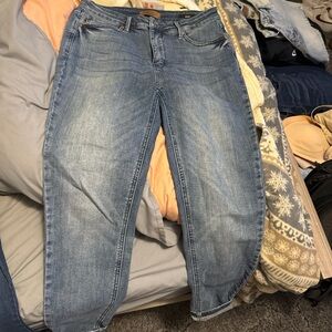 Judy Blue Boyfriend Jeans Blue Vintage-Inspired Casual